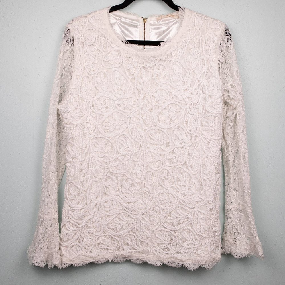 Soft Surroundings white lace top-XL